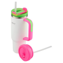 Avanti HydroQuench Stainless Steel Travel Tumbler with Two Lid, 1 Litre, Lollipop Neon