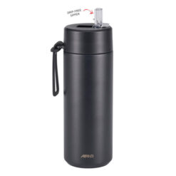 Avanti HydroUltra Stainless Steel Insulated Water Bottle, 750ml, Black
