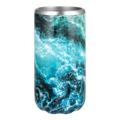 Avanti Stainless Steel Double Wall Insulated Slim Can & Stubbie Holder, Ocean