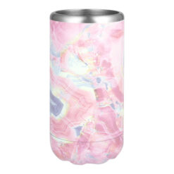 Avanti Stainless Steel Double Wall Insulated Slim Can & Stubbie Holder, Pink Marble