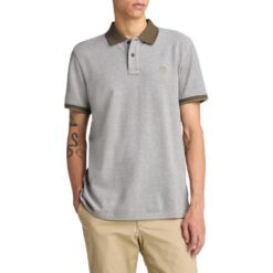 Baboosic Brook Oxford Short-Sleeve Polo Grey