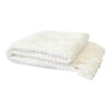 Bambury Asha Chenille Woven Throw, 130x200cm, White