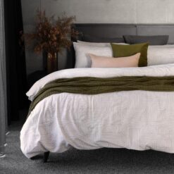 Bambury Bowie Cotton Flannelette Quilt Cover Set, King