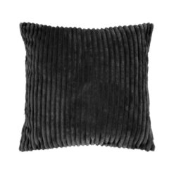 Bambury Channel Fleece Scatter Cushion, Charcoal