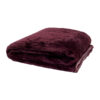 Bambury Channel Fleece Throw, 150x200cm, Plum