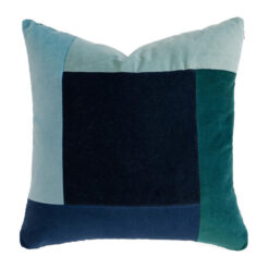 Bambury Jax Cotton Velvet Scatter Cushion, Ocean