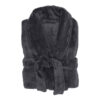 Bambury Microplush Bath Robe, Large / X-Large, Charcoal