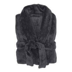 Bambury Microplush Bath Robe, Large / X-Large, Charcoal