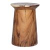 Bessay Teak Timber Accent Stool / Side Table, Shaker