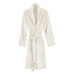 Betsy Fleece Bath Robe, Ivory
