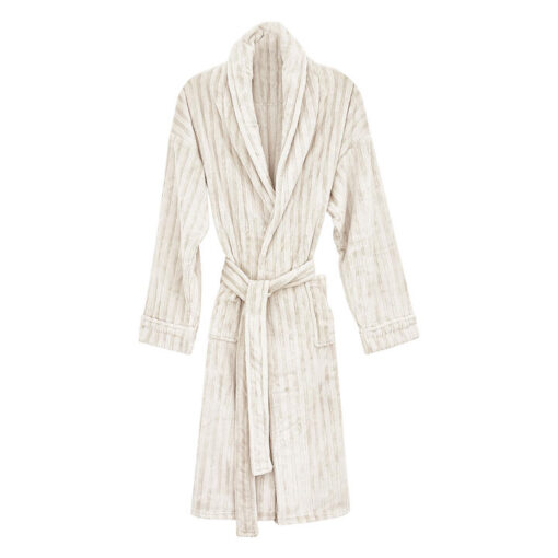 Betsy Fleece Bath Robe, Ivory