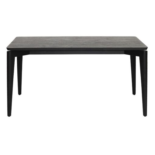 Bogense Teak Timber Dining Table, 150cm, Black
