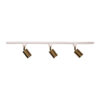 Bridge Single Circuit LED Track Spotlight Kit, 3 Light, Satin Brass / White