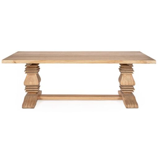 Charleston Mindi Wood Pedestal Dining Table, 240cm