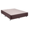 Chesden Australian Made Commercial Grade Fabric Ensemble Bed Base with Castor Feet, King Single, Chocolate