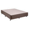Chesden Australian Made Commercial Grade Fabric Ensemble Bed Base with Glide Feet, King Single, Walnut