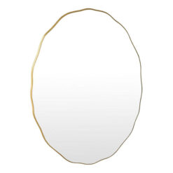 Cirella Oval Wall Mirror, 100cm, Gold