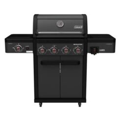 Coleman Revolution 4 Burner BBQ with Side Burner - Black Matte