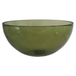 Cuenco Glass Bowl, Large, Olive