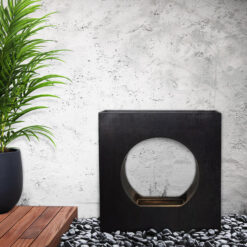 Dawn Concrete Garden Water Feature, Charcoal