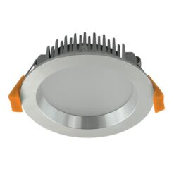 Deco IP44 Indoor / Outdoor DALI Dimmable LED Fixed Downlight, Round, 13W, CCT, Brushed Chrome