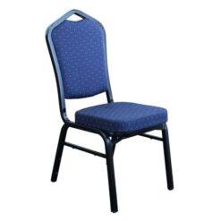 Durafurn Commercial Grade Fabric Function Chair, Blue / Black