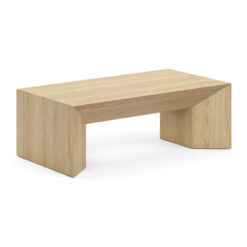 Edje Oak Timber Coffee Table, 130cm