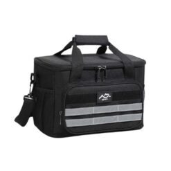 Elosung Black 18L Outdoor Insulated Cooler Bag