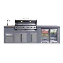 Everdure Neo Brighton 6 Burner BBQ Island Module Bev Cooler