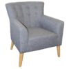 Fiesta Commercial Grade Fabric Lounge Armchair, Slate