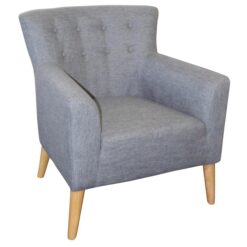 Fiesta Commercial Grade Fabric Lounge Armchair, Slate