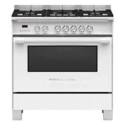 Fisher & Paykel 90cm Dual Fuel Freestanding Cooker - White