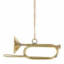 Gato Brass Hanging Trombone Bauble