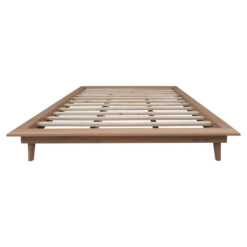 Gatsby Mindi Wood Platform Bed Base, Queen, Natural