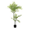 Glamorous Fusion Potted Artificial Nandina Tree, 152cm