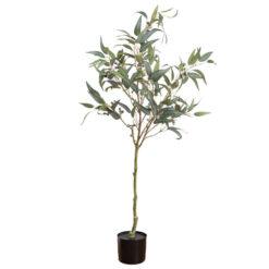 Glamorous Fusion Potted Artificial Willow Eucalyptus Tree, 152cm