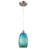 Glaze Glass Pendant Light, Blue