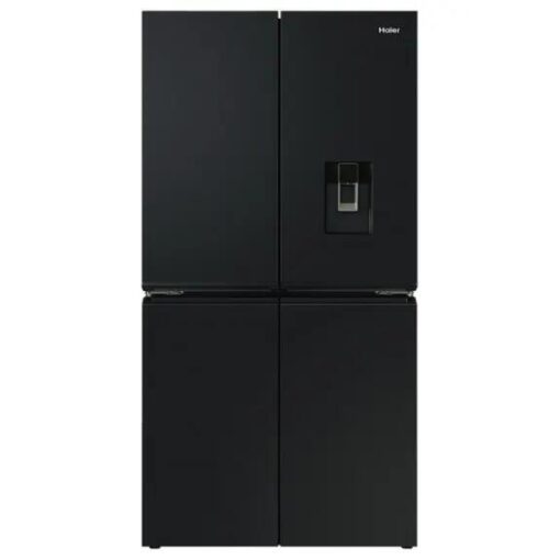 Haier 623 Litre Quad Door Refrigerator with Ice and Water Dispenser - Black
