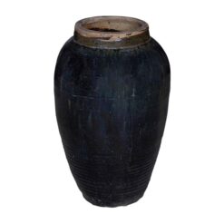 Han Zhang 120 Year Antique Terracotta Oriental Wine Jar, Large