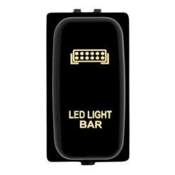 Hulk 4x4 Amber 12V OE RPL Switch Push Button ON/OFF to suit Mitsubishi - Light Bar