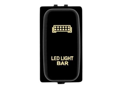 Hulk 4x4 Amber 12V OE RPL Switch Push Button ON/OFF to suit Mitsubishi - Light Bar