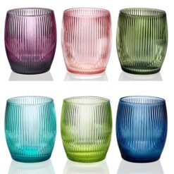 IVV Glu Glu Handmade Italian Glass 6 Piece Tumbler Set