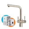 InSinkErator Multitap 4N1 Chilled L Shape - Brushed Steel