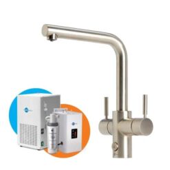 InSinkErator Multitap 4N1 Chilled L Shape - Brushed Steel
