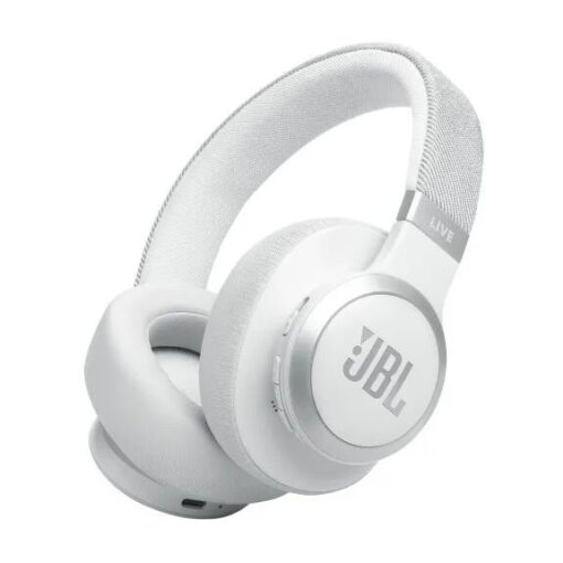 JBL Live 770 Over-Ear BT ANC Headphones - White
