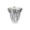 Jardin Daisy Ceramic Vase, Medium, White / Blue