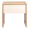 Jodoh Teak Timber & Travertine Bedside Table