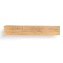 Kami Teak Timber Floating Drawer TV Unit, 180cm