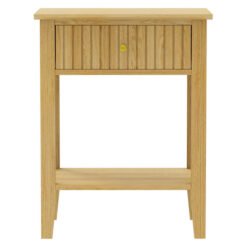 Keasha Wooden Side Table, Natural