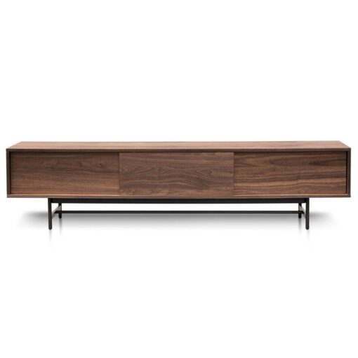 Kyneton Wooden Sliding Door TV Unit, 210cm, Walnut